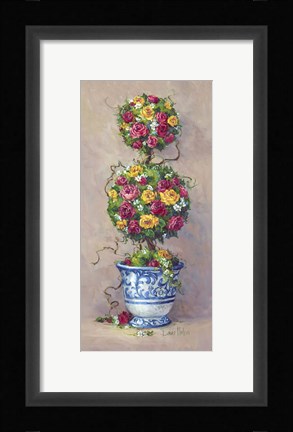 Framed Duet in Blue I Print