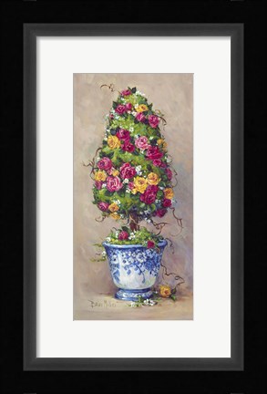 Framed Duet in Blue II Print