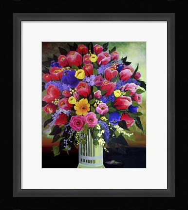 Framed Springtime Flowers 1 Print