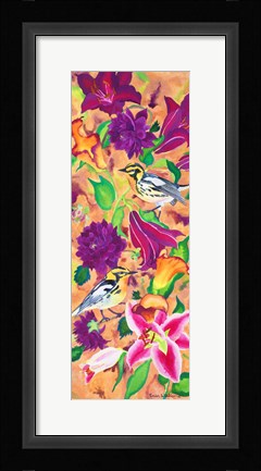 Framed Blackburnian Warblers Print