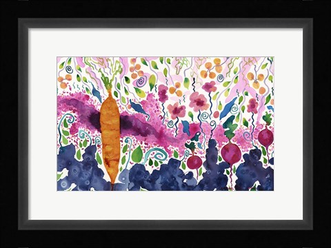 Framed Ode to a Carrot Print