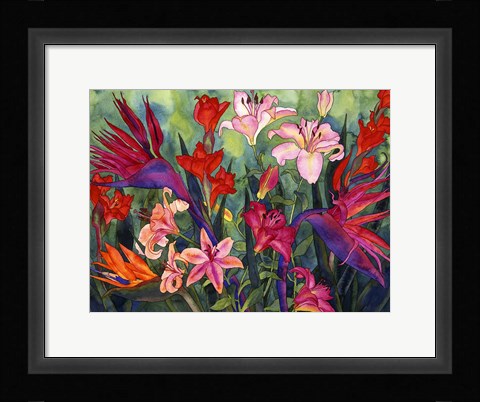 Framed Tropical Kiss Print