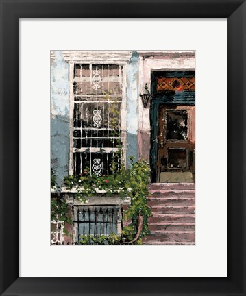 Framed New York Neighborhood I Print