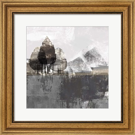 Framed Textured Landscape Print