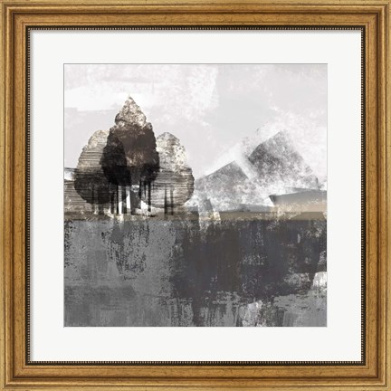 Framed Textured Landscape Print
