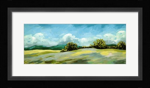 Framed Lush Green Landscape Print