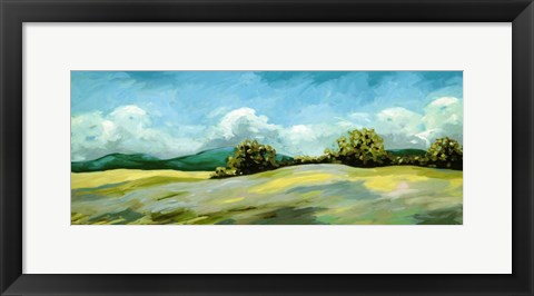 Framed Lush Green Landscape Print