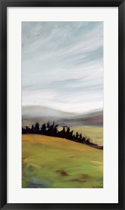 Framed Rolling Hills Landscape Print