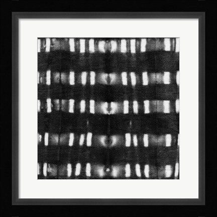Framed Shibori Black II Print