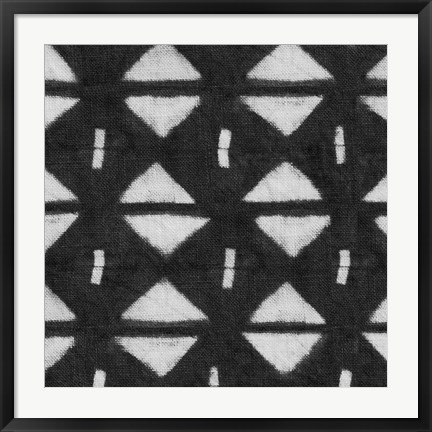 Framed Shibori Black III Print