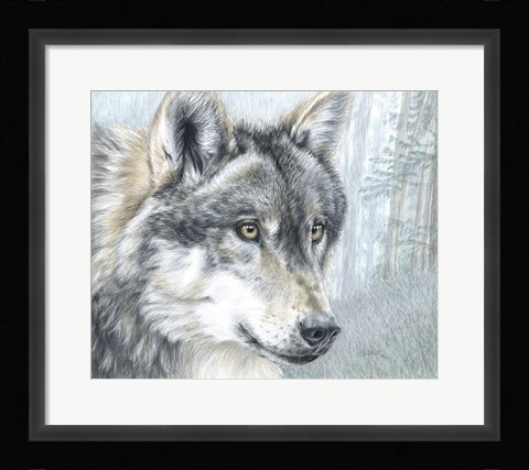 Framed Intent Eyes Print