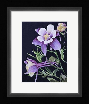 Framed Touch of Purple Print