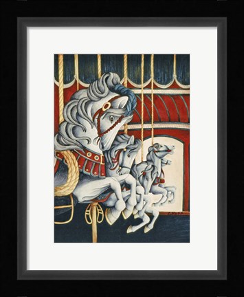Framed Carousel Race Print