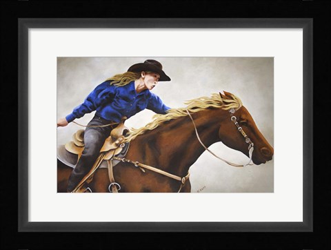 Framed Cowgirl Print