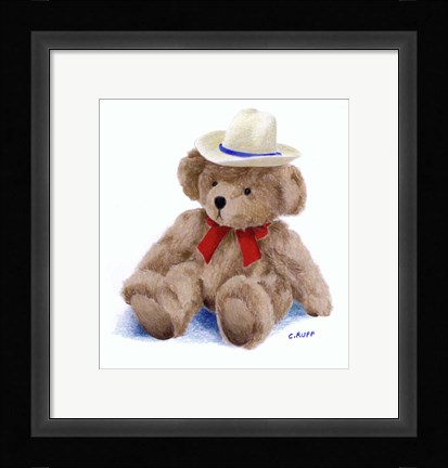 Framed Teddy Bear I Print
