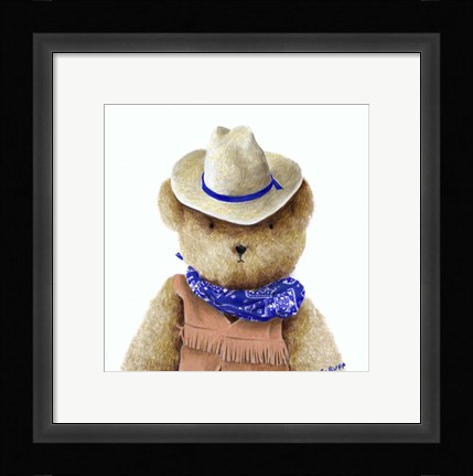 Framed Teddy Bear V Print