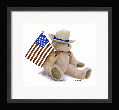 Framed Teddy Bear VI Print