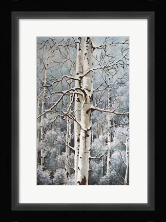 Framed Aspen Duo Winter Print