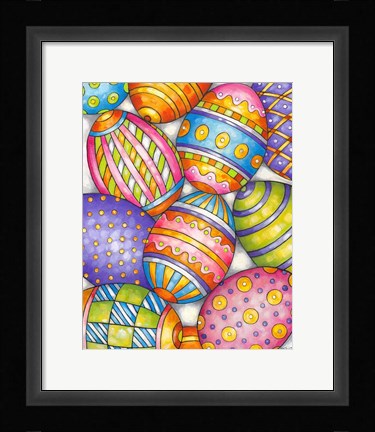 Framed Easter Eggs Print