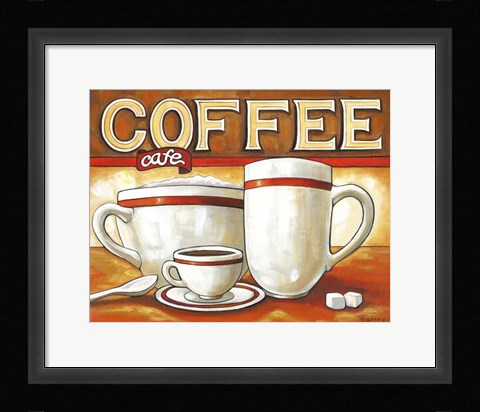 Framed Coffee Cafe Print