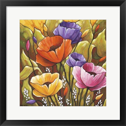 Framed Flowers 1 Print