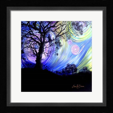 Framed Aurora Borealis Dreaming Print