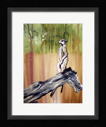 Framed Meerkat Print