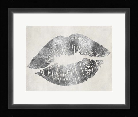 Framed Hollywood Kiss Silver Print