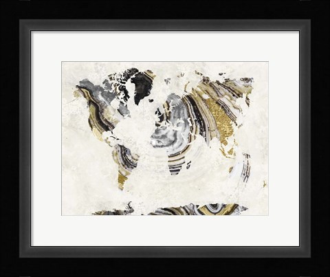 Framed Geode World Print
