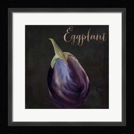 Framed Medley Eggplant Print