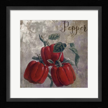 Framed Medley Gold Peppers Print