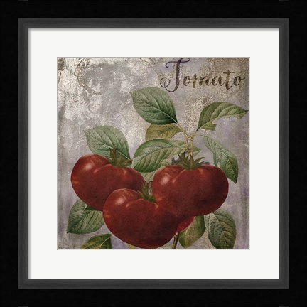 Framed Medley Gold Tomato Print