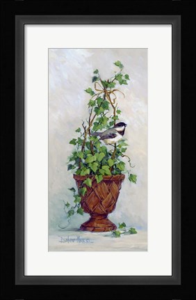 Framed Ivy Topiary I Print