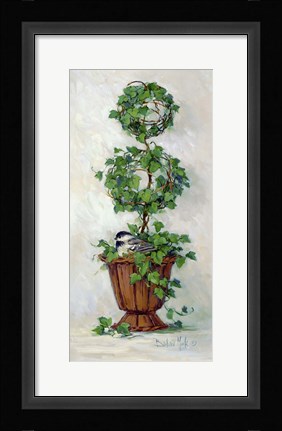 Framed Ivy Topiary II Print