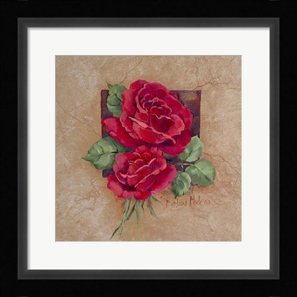 Framed Rose Square Print