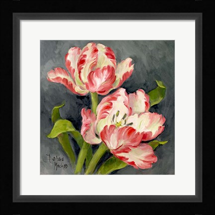 Framed Pink Tulips Print