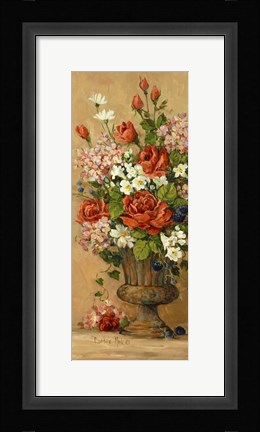 Framed Summer Rose Panel II Print