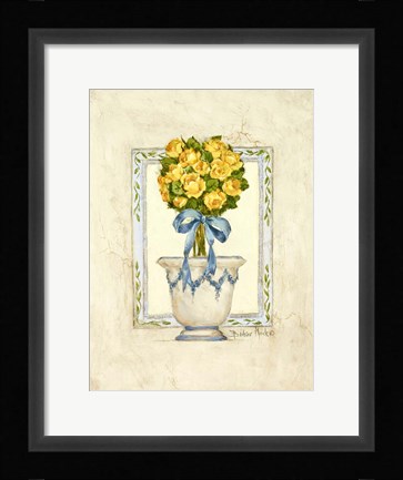 Framed Yellow Rose I Print