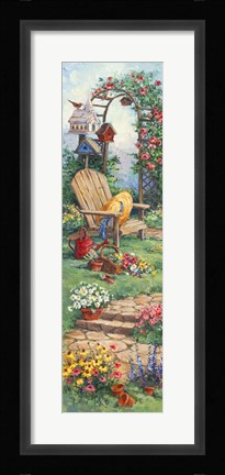 Framed Spring Garden Panel I Print