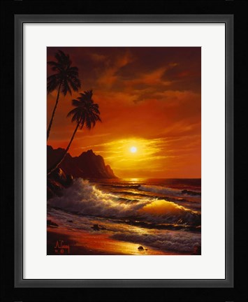 Framed Orange Glow Print