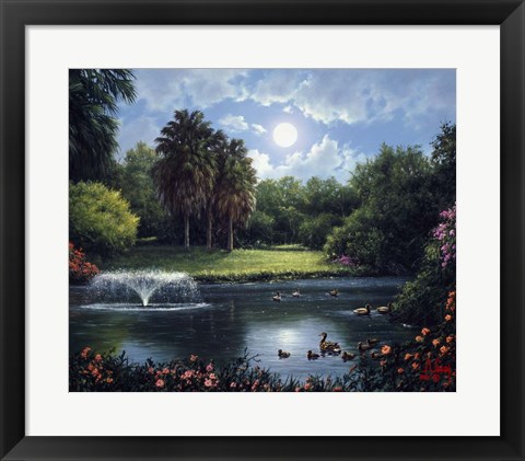 Framed On the Pond Print