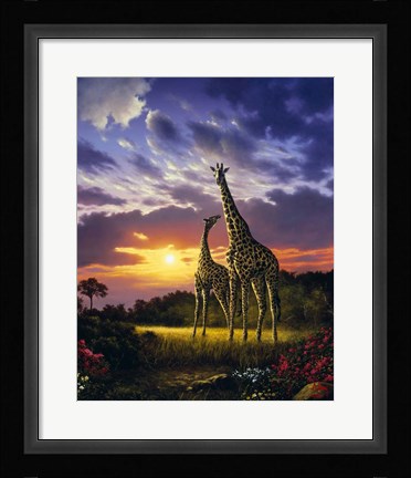 Framed Mother &amp; Calf Print