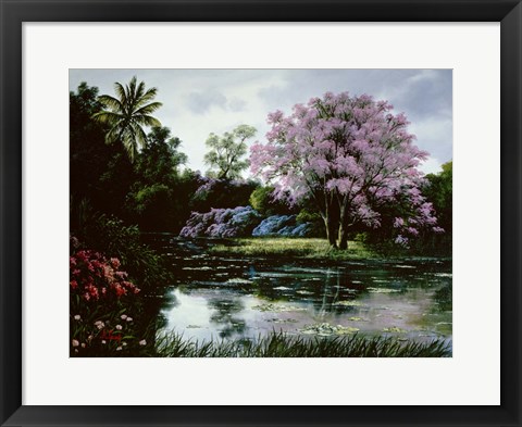 Framed Pink Blossoms Print