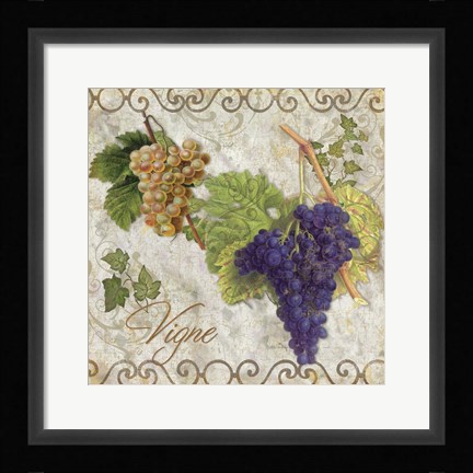 Framed Pastoral Fruits II Print