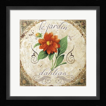 Framed Le Jardin II Print