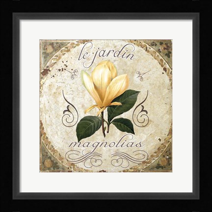 Framed Le Jardin III Print