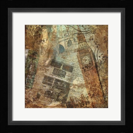 Framed Destination London Print