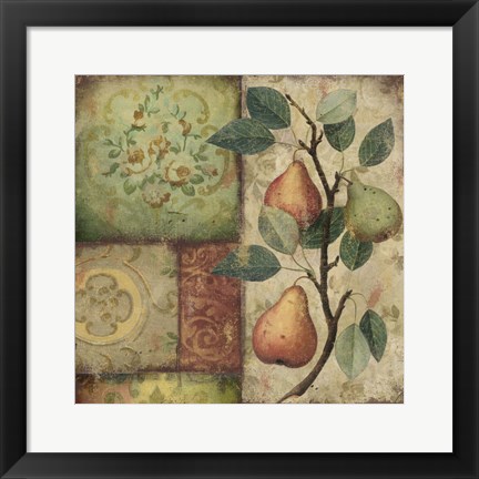 Framed Les Poires I Print