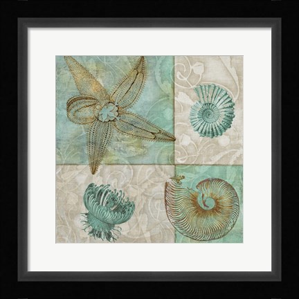 Framed Sea Life I Print