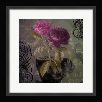 Framed Tea and Roses I Print